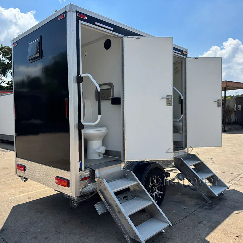 

Temporary Customized High Quality Portable-Toilet-Trailer Mobile Bathrooms Toilet Royal Restroom