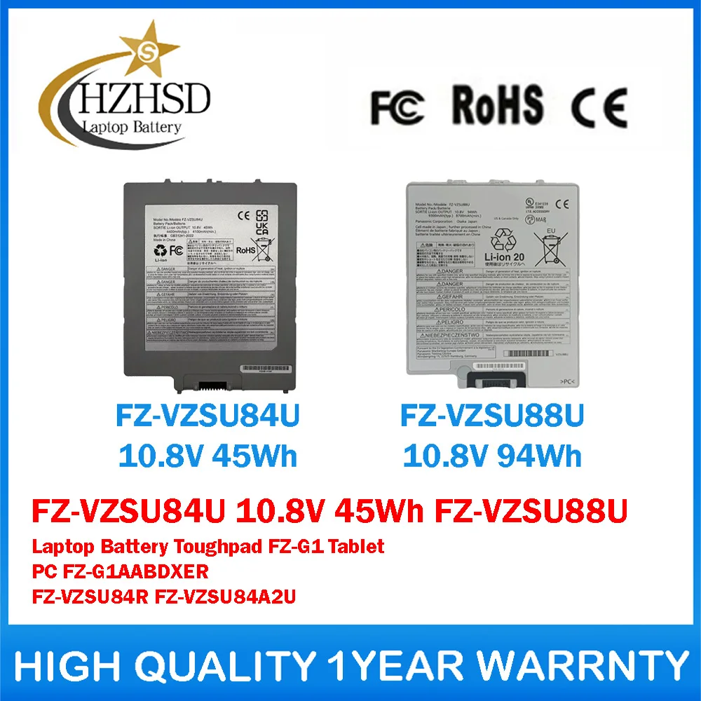 

FZ-VZSU84U 10.8V 45Wh FZ‑VZSU88U 10.8V 94Wh Genuine Original Laptop Battery For Panasonic Toughpad FZ-G1 Tablet PC FZ-G1AABDXER