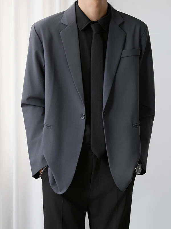 

Мужской костюм в стиле ретро: пиджак, не мнущийся, с эффектом драпировки, для официальных мероприятий, легкий, в стиле Maturi, повседневная одежда в западном стиле, осенний сезон