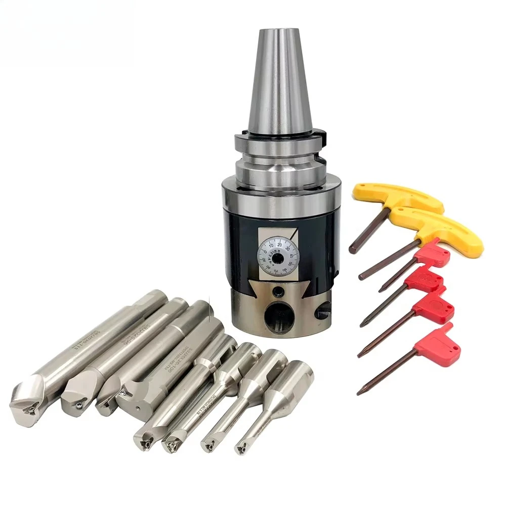 Machine Tools Boring Tools Set BT30 BT40 BT50 NBH 2084 Boring Head 8pcs Boring Bars for CNC Engraving Machine Milling
