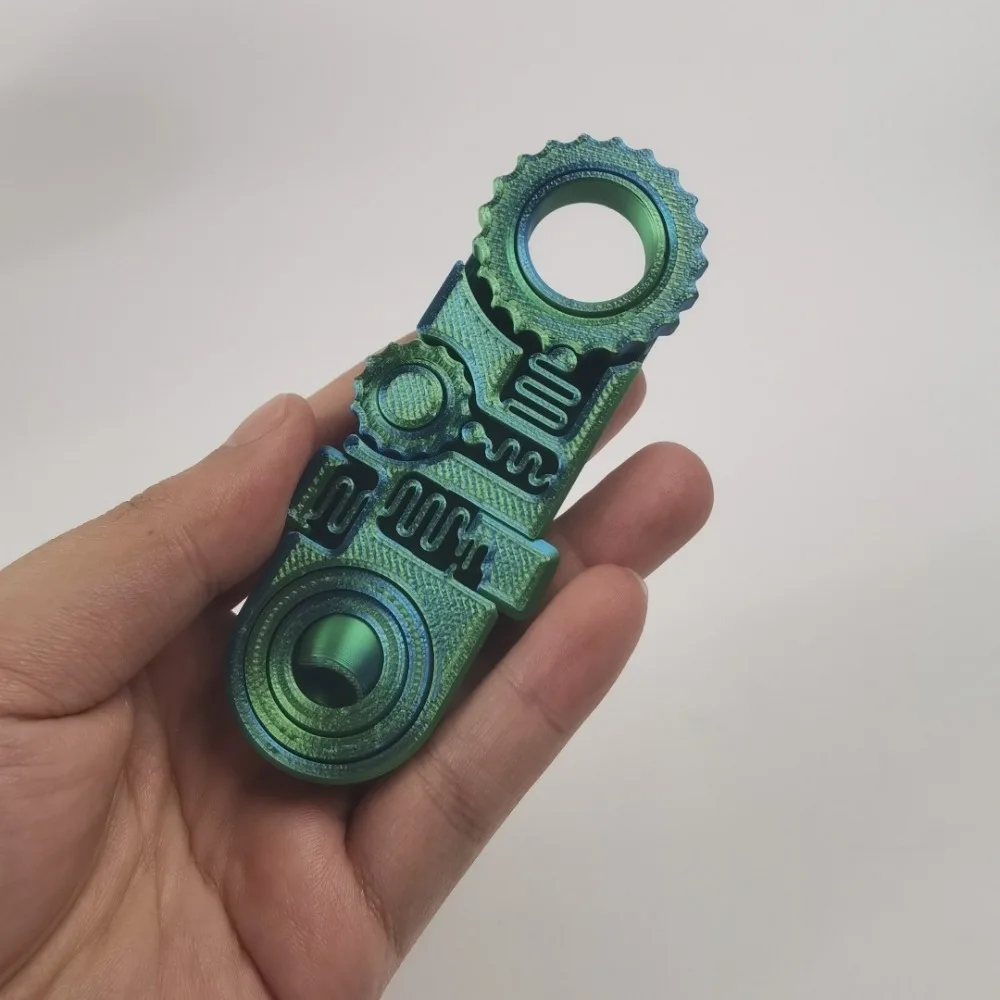 

5-в-1 гироскоп на кончиках пальцев, механический волчок, 3D-печать, ручной спиннер, шестерня, 360 ° Вращающийся гироскоп с пружинной шестерней PLA