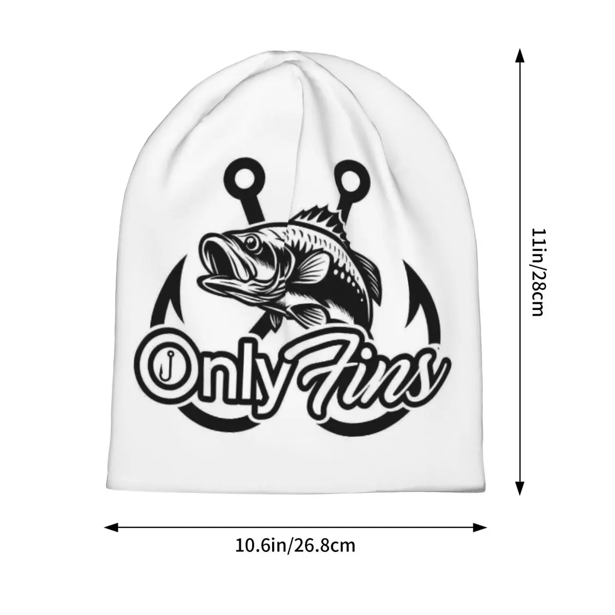 Fish Bone Fishing Skeleton Unisex Adult Beanies Caps Knitting Bonnet Hat Warm Hip Hop Autumn Winter Outdoor Skullies Hats