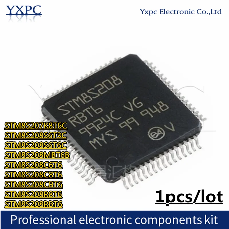 

1pcs STM8S207K8T6C STM8S208S6T3C STM8S208S6T6C STM8S208MBT6B STM8S208C6T6 STM8S208C8T6 STM8S208CBT6 STM8S208R8T6 STM8S208RBT6