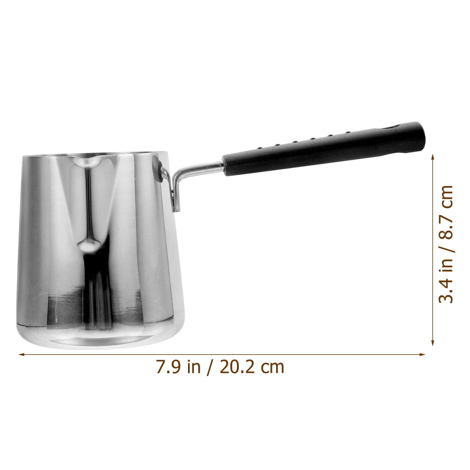 

Hot Oil Small Pot Stainless Steel Saucepan With Pour Spout Ergonomic Handle For Milk Butter Caramel Wax Induction Gas