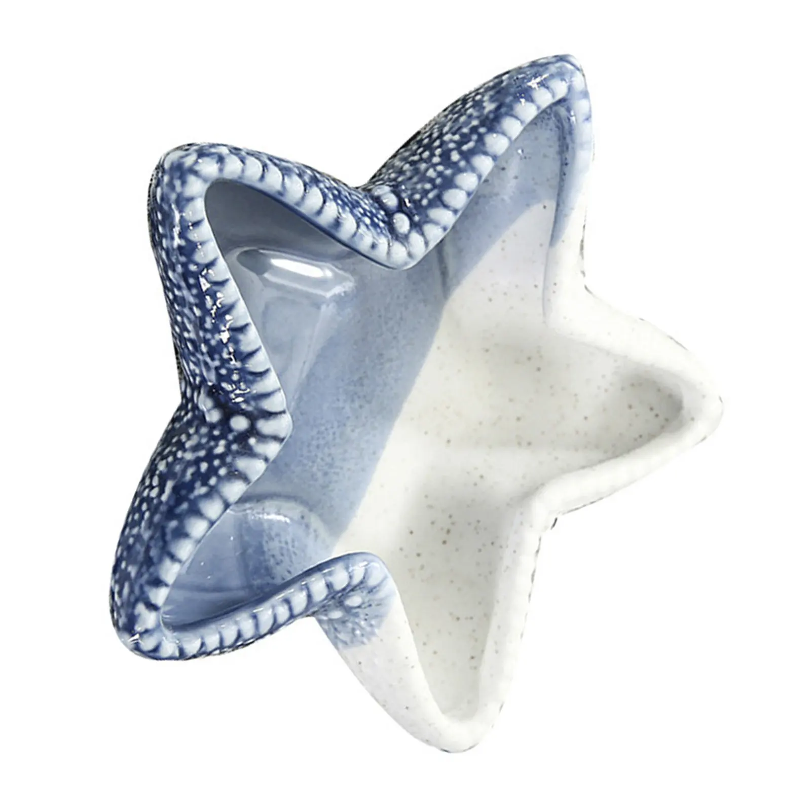 

1 шт. Стильный многофункциональный органайзер для хранения украшений и косметики в морском стиле, декоративная синяя тарелка для хранения