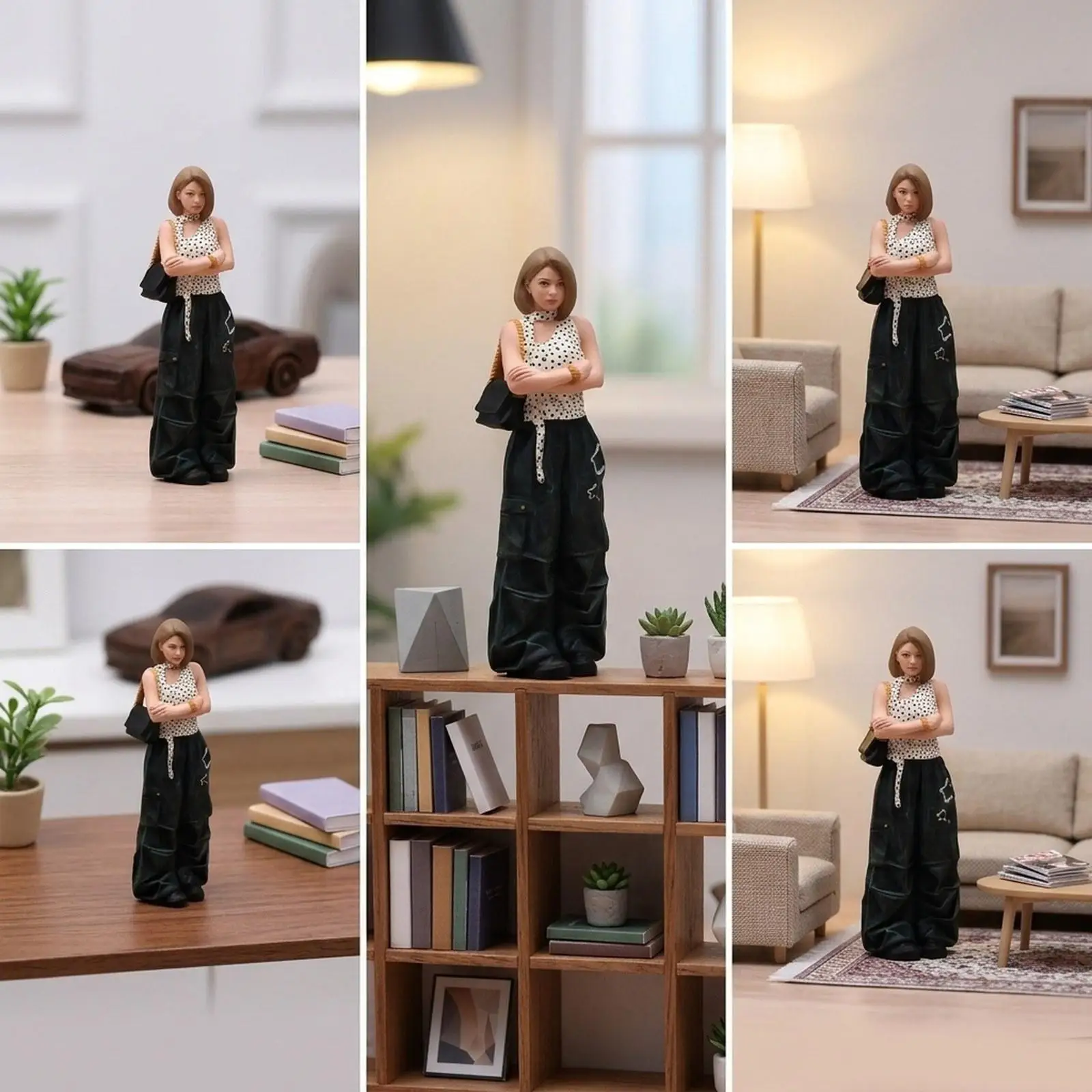 

1/18 Miniature Figure Character Models Realistic Desk Decoration Scene Props Hand Painted DIY Scene Decor Collectible Figure