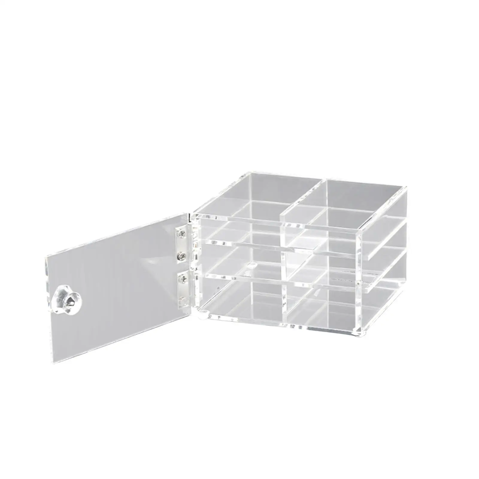 Porte-cils rotatif transparent, boîte de rangement pour cils, 3 couches, anti-poussière