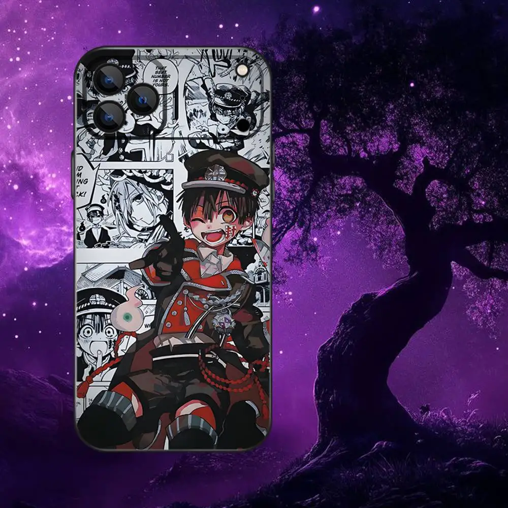 حافظة هاتف B-Bound H-Hanako Kun TBHK لهاتف iPhone 17,16,15,14,13,12,Pro,Max,Plus,E,SE4,Air,Mini Black Soft Box