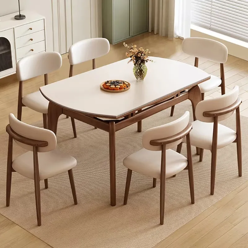 Extendable Slate Dining Table Modern Wooden Frame Kitchen Table For Cozy Small Homes Cheap Dining Room Table