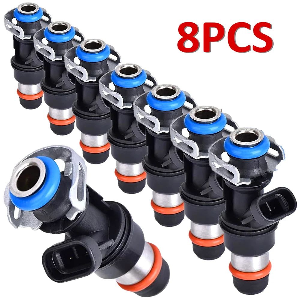 

8x Upgrade Fuel Injector For 99-07 Chevy Silverado GMC 4.8/5.3/6.0L 25317628 US