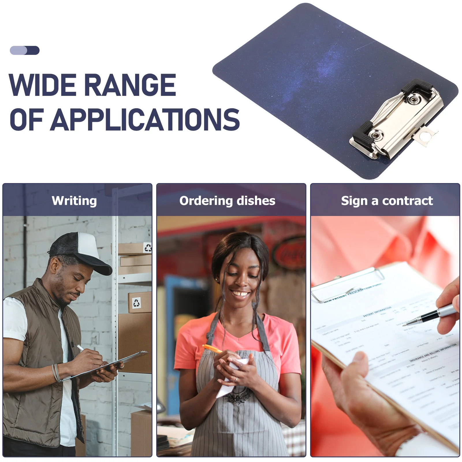 2 Pcs Paper Folders Star Writing Pad Cardboard Contract Data Splint Point Menu Clip 2pcs Pencil Sketch Hand Support