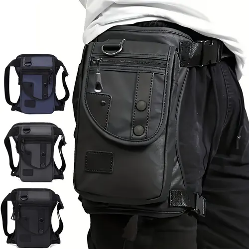 Riñonera para hombre, bolsa para pierna, cinturón de utilidad, bolsa para hombre, mallas para motociclismo, bolsas para muslo, riñonera, bolso de hombro para ciclismo