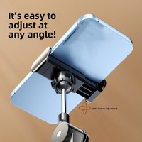 Adjustable Height Telescopic Phone Stand 360° Rotate Stable Base Tablet Stand Metal Portable Desktop Phone Holder Live Learning
