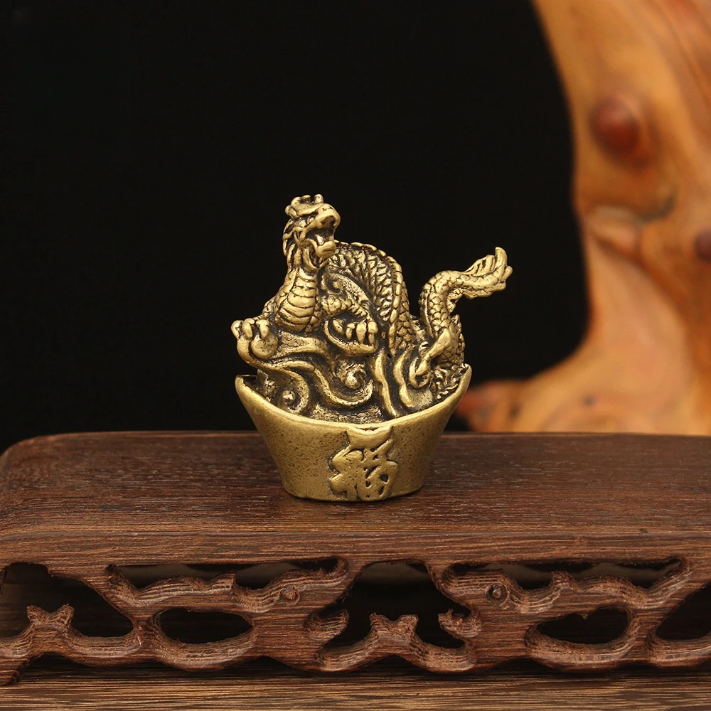 Huangtongyuan Baolong Handmade Retro Home Desktop Decoration Handicrafts Ornaments