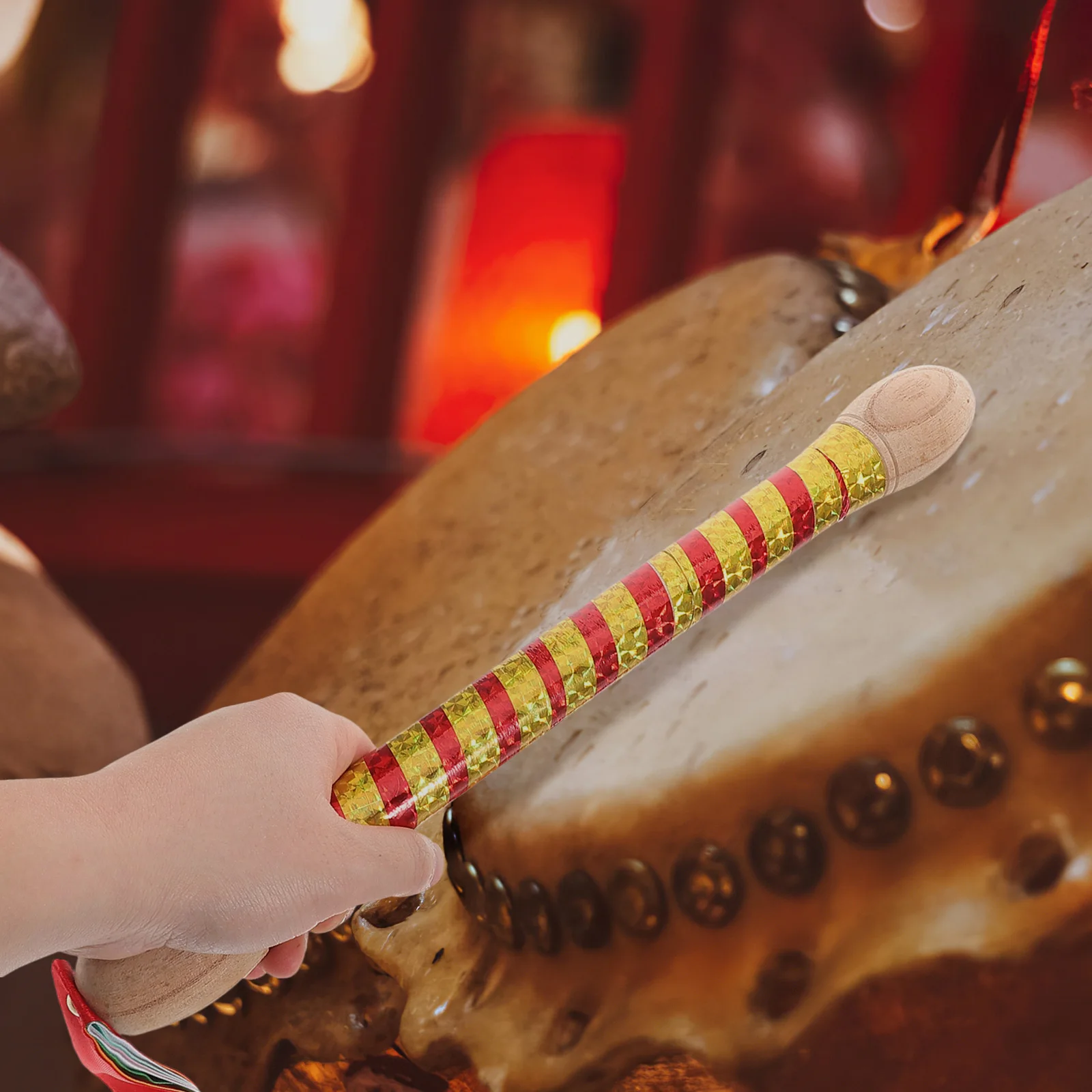 

2 Pcs Locust Wood Drum Stick Cool Sticks Air Drumsticks Colored Electric Wand Plastic Toddler
