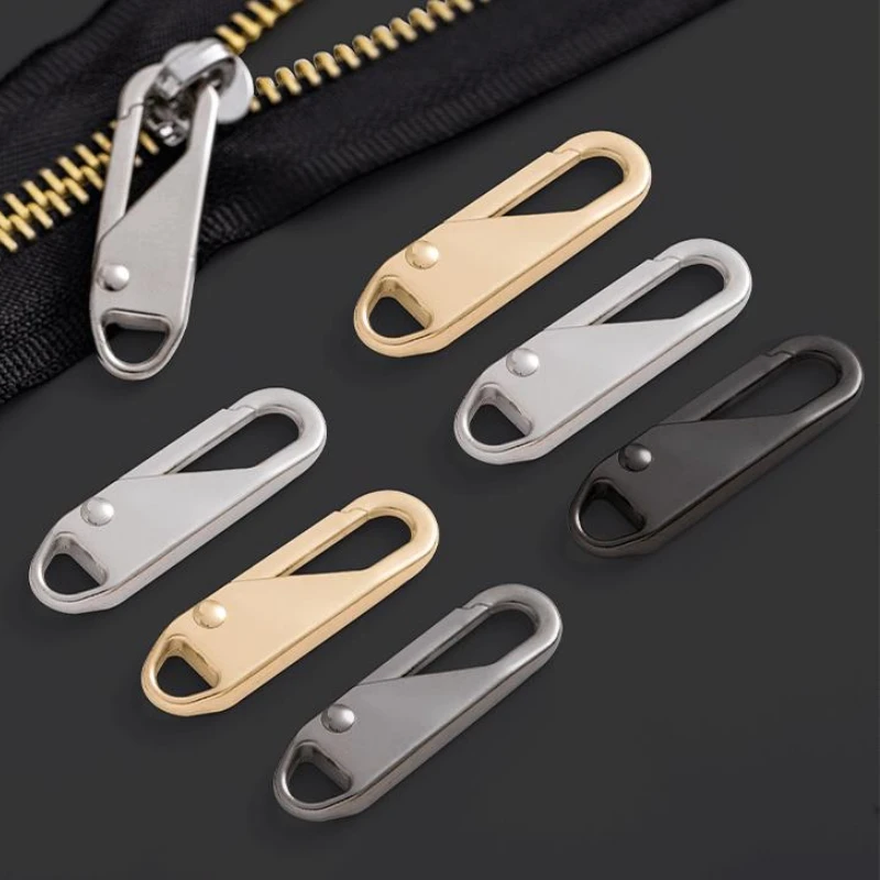 

4PCS Fashion Metal Zipper Slider For Clothes Zipper Repair Kit Zipper Pull For Zipper Slider Sewing Accessories Sewing Kits Zip