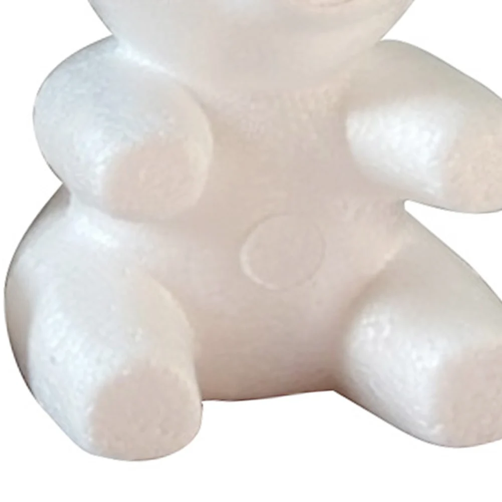 DIY بها بنفسك زهور الورد الاصطناعية 20 سنتيمتر الستايروفوم رغوة الدب قالب الدب الأبيض لحفل الزفاف عيد الحب للديكور المنزل #4