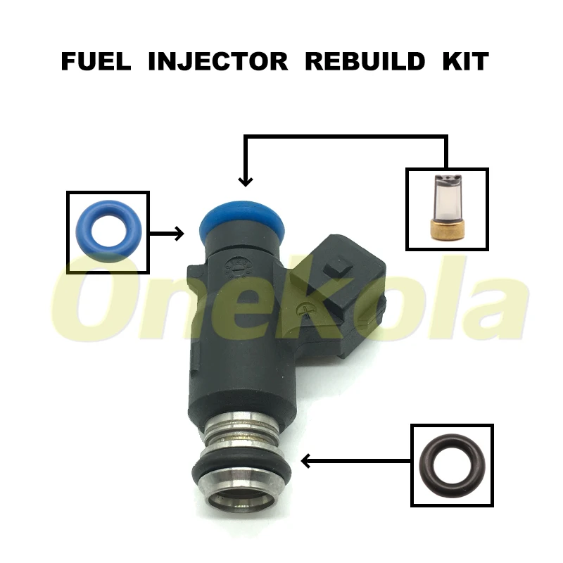 Fuel Injector Service Repair Kit Filters Orings Seals Grommets for Geely MK 1 2 MK1 MK2 MK-Cross 28101891A