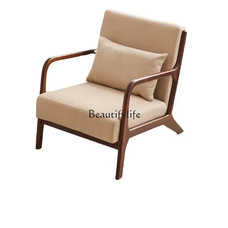 

pg55Living room leisure sofa negotiation chair Nordic balcony leisure solid wood single sofa chair