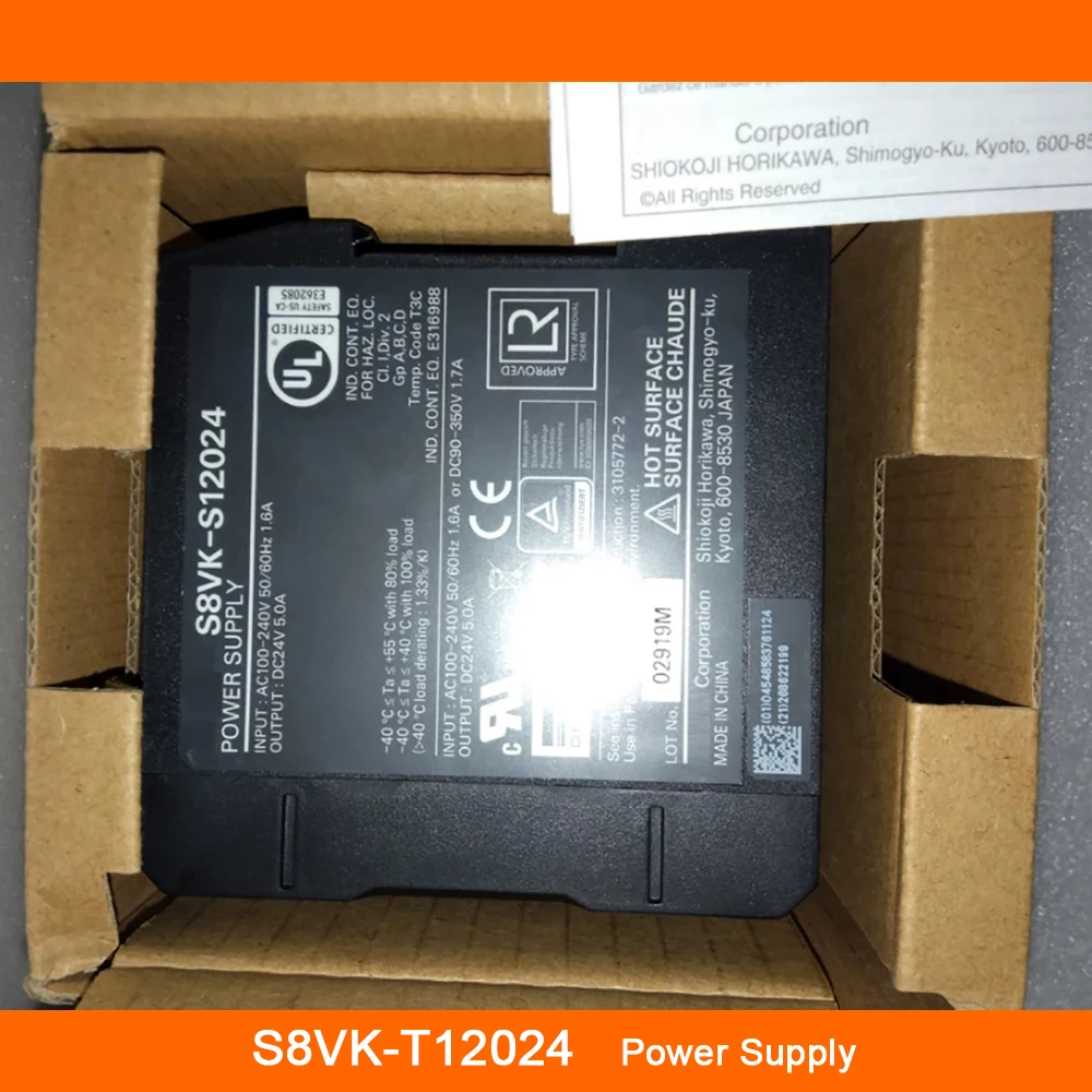 New S8VK-T12024 DC24V 5A OUTPUT Rail Type Switching Power Supply High Quality Fast Ship