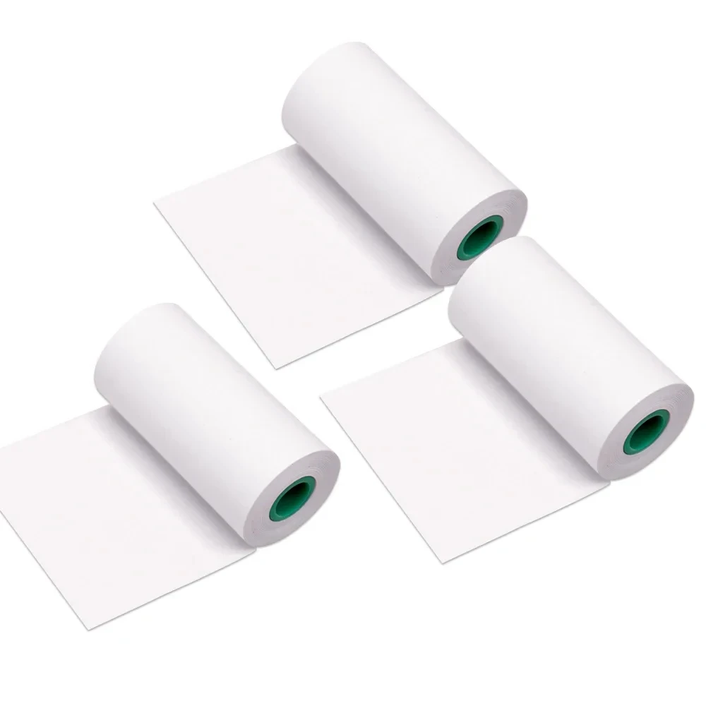 Imagem -06 - Etiquetas de Adesivos Duradouros Rolo de Papel Térmico sem Bpa Fonte Preta para Peripage a6 a8 p6 Paperang p1 e p2 56x30 mm Rolos