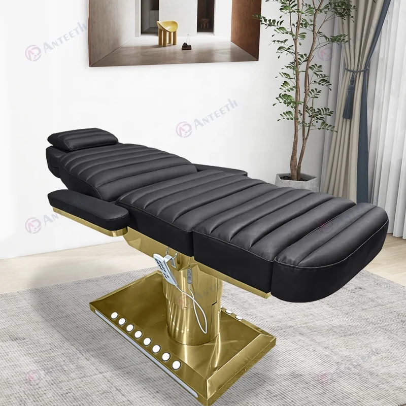 Luxurious Fashionable Clinic Lash Recliner Chair Adjustable Eyelash Chair Table 3 Motors Massage Table