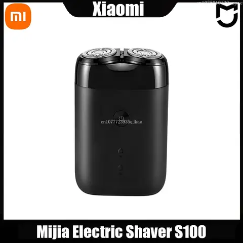 XIAOMI MIJIA S100 전기 면도기 트윈 블레이드 휴대용 건식 습식 면도기 수염 트리머 커터 USB 충전식 남성용 면도기 기계
