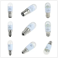 5pcs Universal Household Sewing Machine Light LED Bulb BA15D/E14/E12 110-220V 01W Illuminate Lamp Threaded /Plug-in Craft Tools