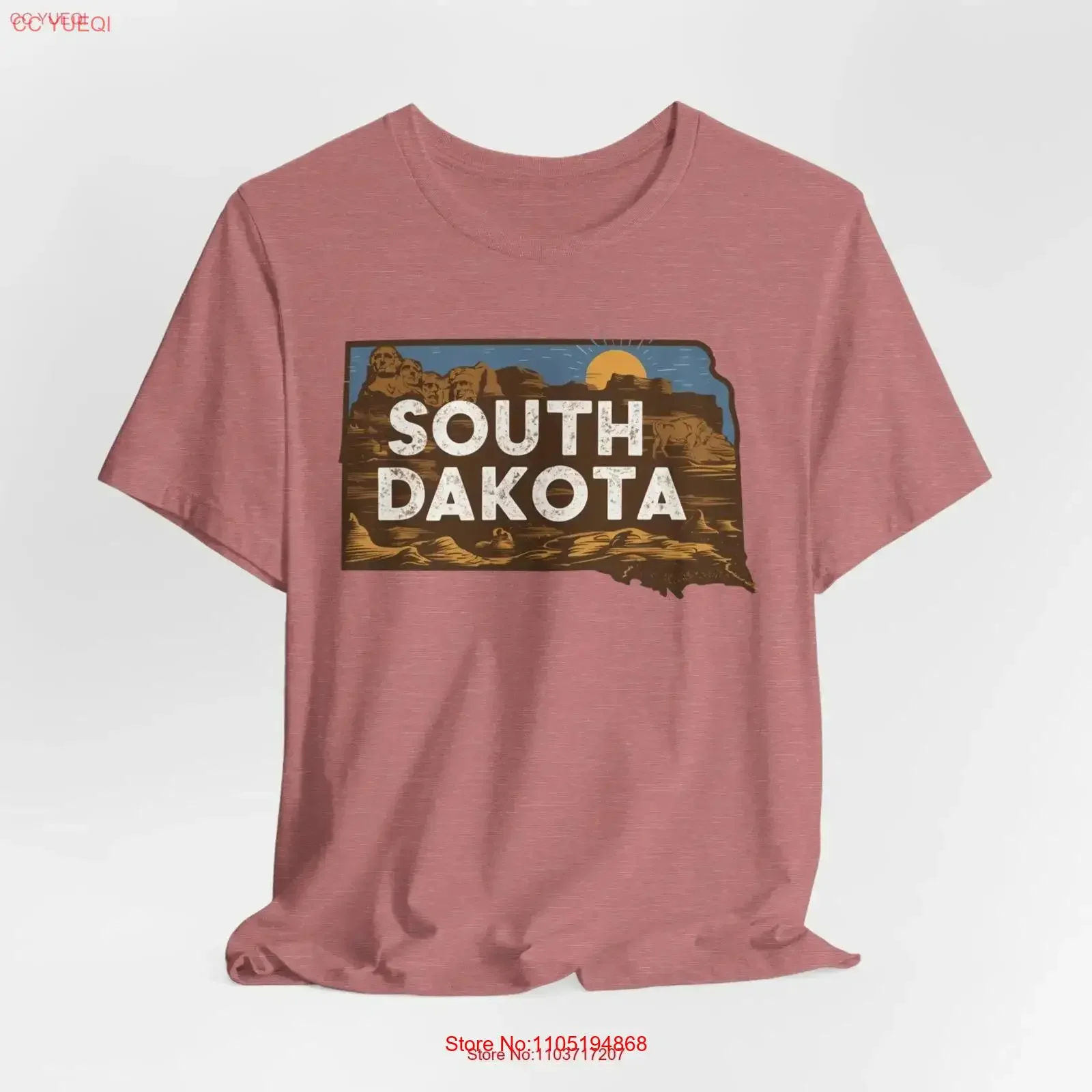 South Dakota T shirt Us States Travel s Retro Iconic shirts Vintage All 50 Vacation vintage Washed Top For Everyday Wear