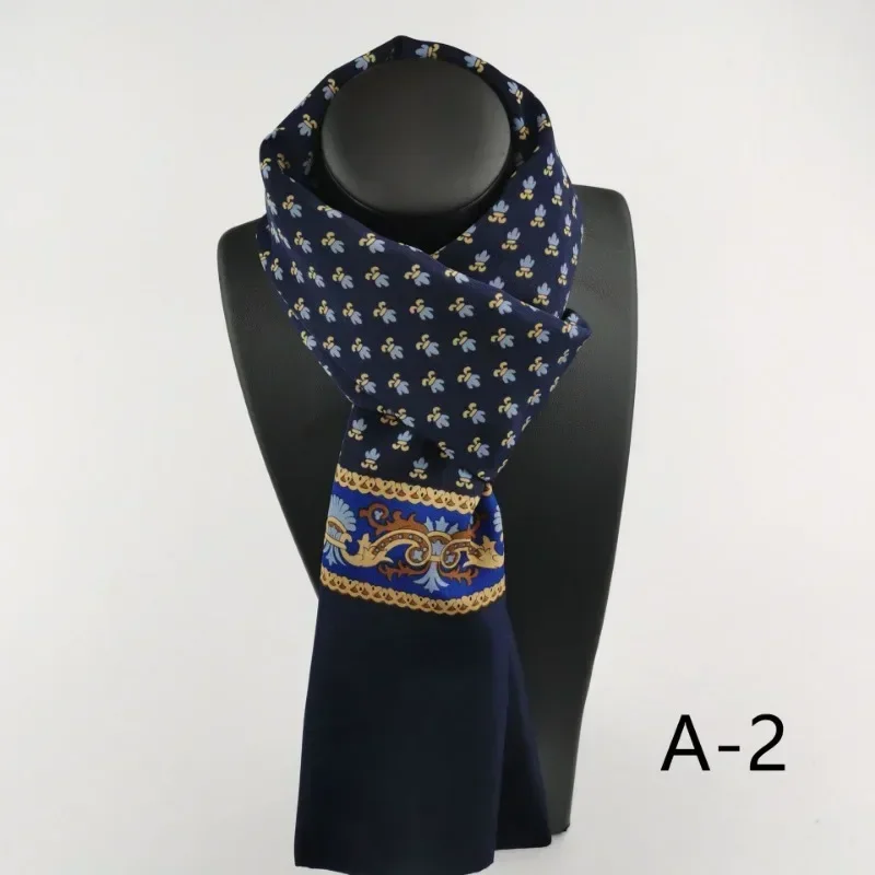 New Fashion Spring Winter Silk Scarf for Men Luxury Brand Designer Scarves Plaid for Women Scarf To Keep Warm image 3