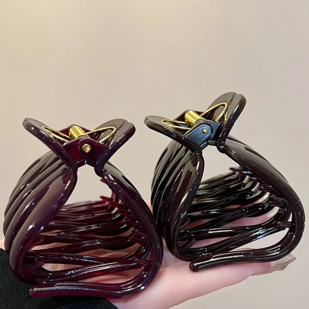 

Simple French Style Pumpkin Hair Claw Large Cute Hair Grab Funny Temperament Shark Clip Female