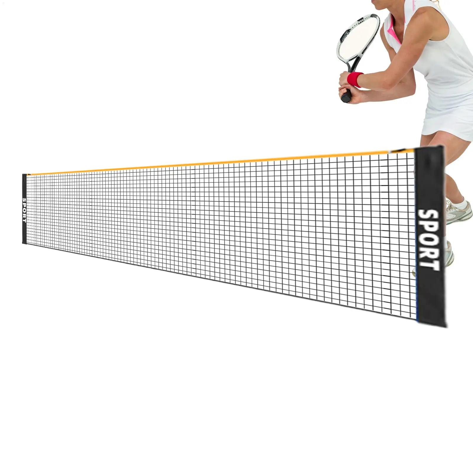 Badminton Net Adjustable Tennis mesh Portable Volleyball net