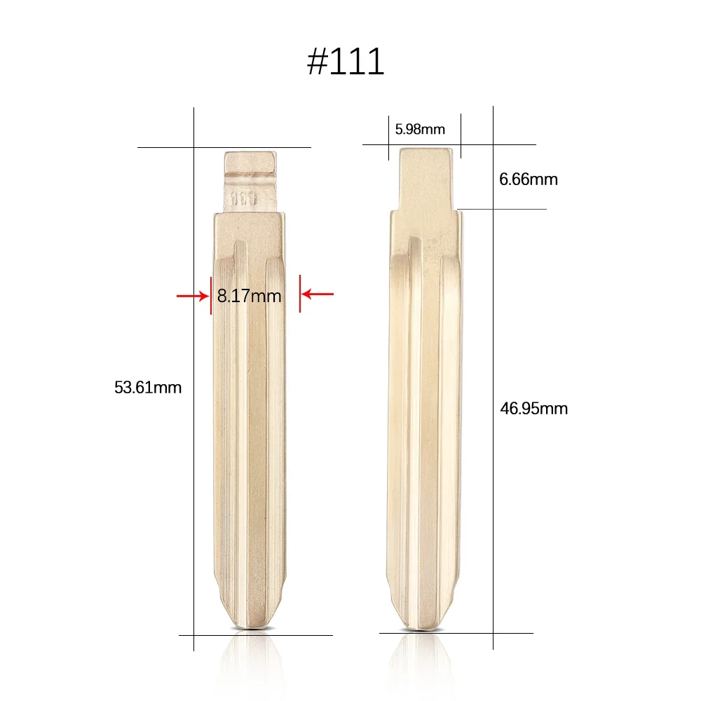 

10шт # 111, необрезанный пустой автомобильный ключ, дистанционный Xhorse KD Blade для Subaru XV Legacy Forester Outback Impreza Tribeca ISUZU LISHI TOY43R