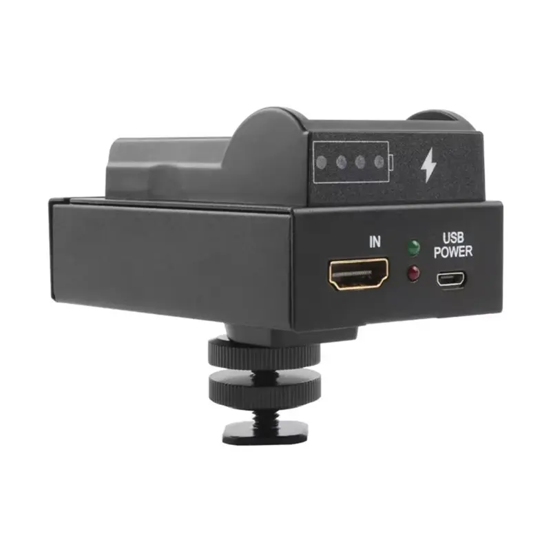 AT82-Live Streaming Compatible Professional -Compatible SDI Bi-Directional Converter Adapter NP-F Battery Mount For DSLR Cam