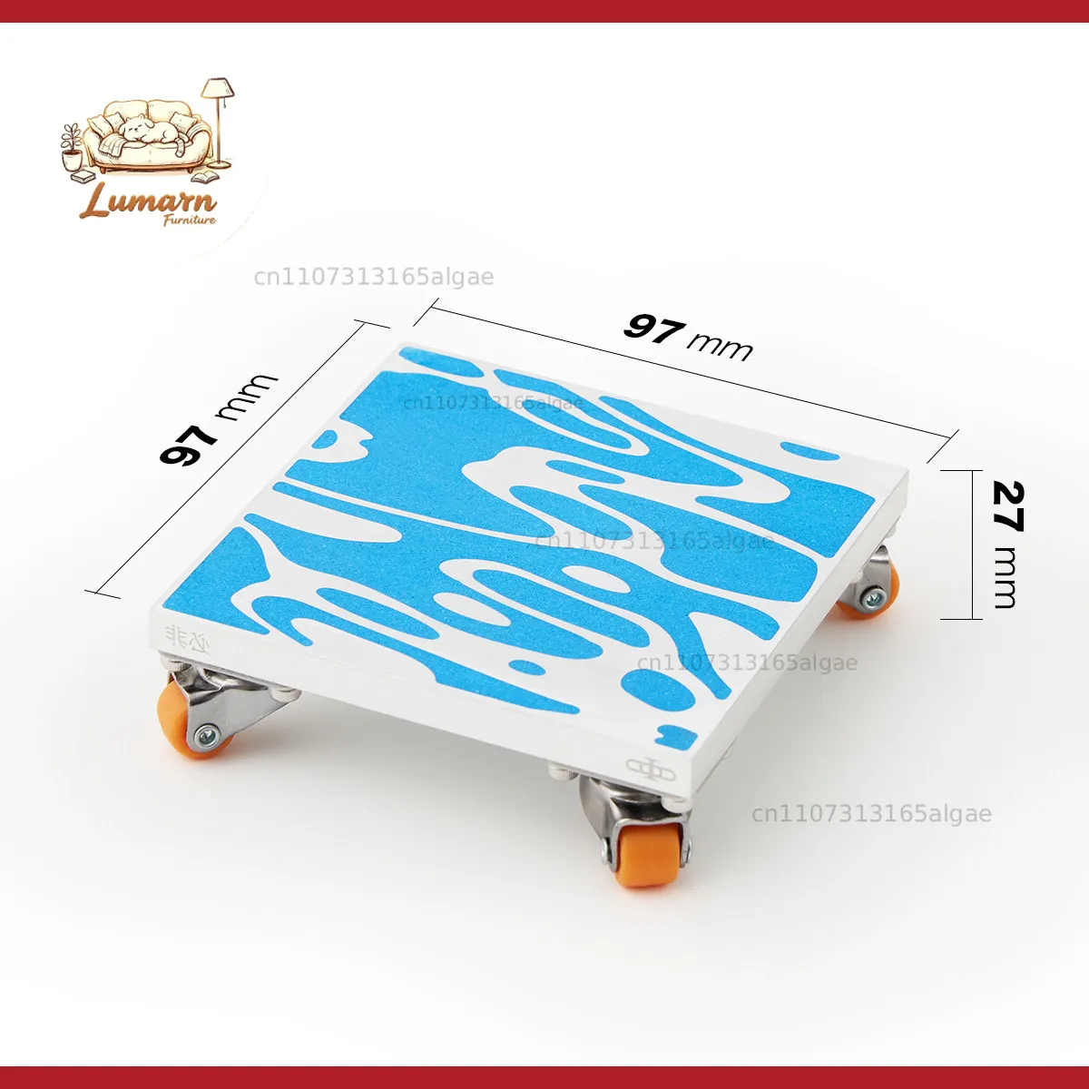 Corrugated metal high-grade heat insulation pad, strength support industrial style design coaster, tea holder