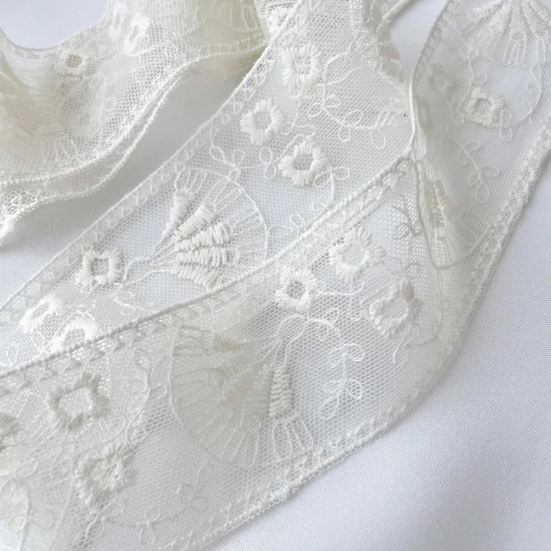 Multi-Functional Scarf Belt Long Thin Narrow Ribbon Bag Strap Bag Accessories Women's Gentle Daisy Lace Pendant Hair Band