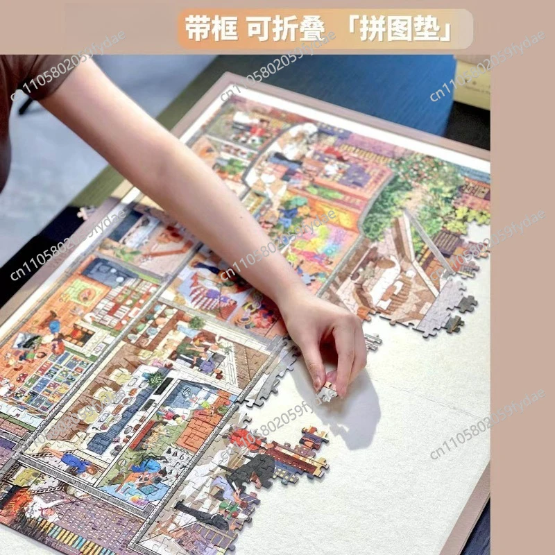 Puzzle Mat 1000 Pieces 2000 Piece Puzzle Board Felt Board Storage Foldable Puzzle Workbench