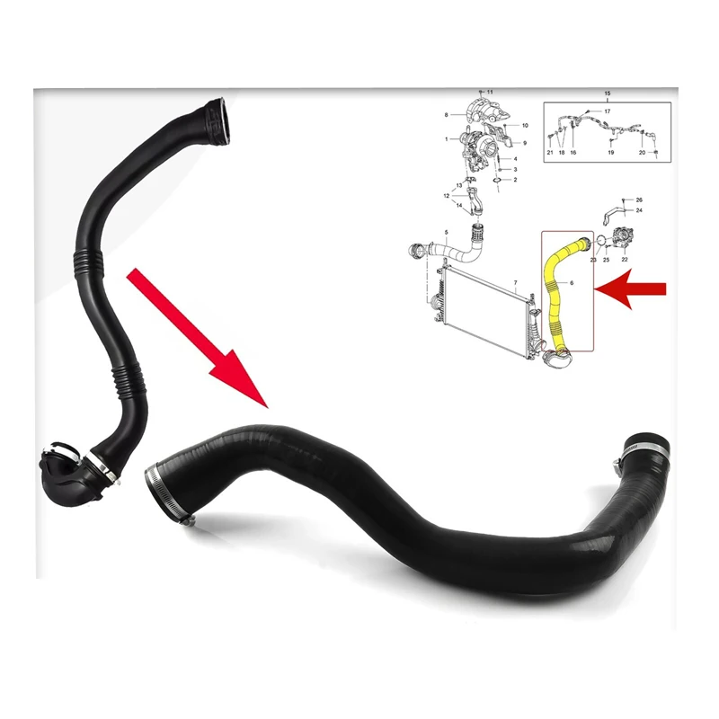 

INTERCOOLER TURBO HOSE PIPE FOR VAUXHALL INSIGNIA 2.0 CDTI 1302288 (2014-2017)