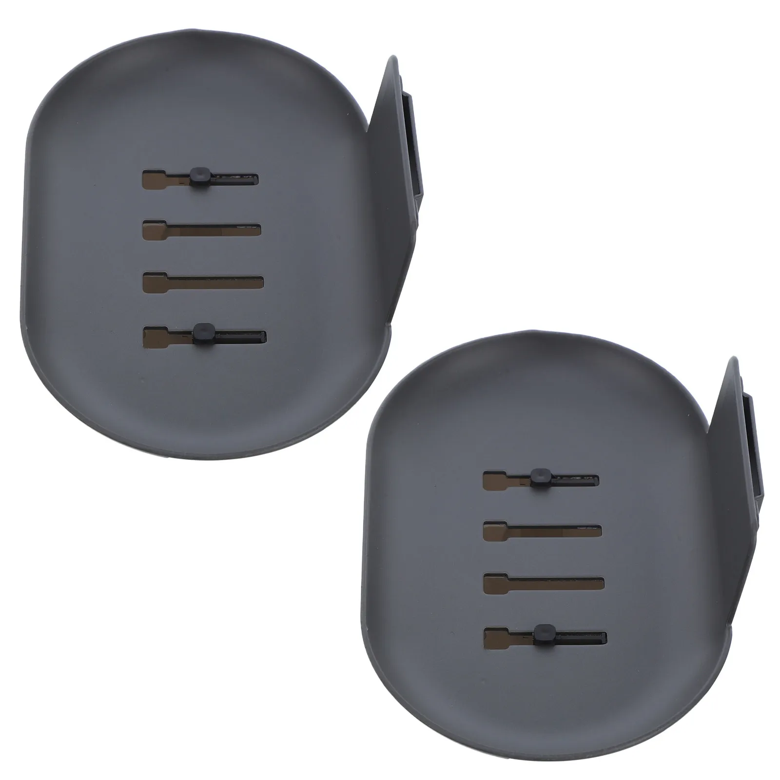 2Pcs Wall Mounted Soap Holder Drainage Tray Bathroom Kitchen Soap Dish No Drilling Organizer Kitchen Sponge Holder