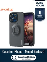 Shockproof Case for iphone 17/16/15/14Plus/13 Mini/12/11 Pro/15Pro Max Quick Mount Case with Adapter for sincetop Mount Series Q