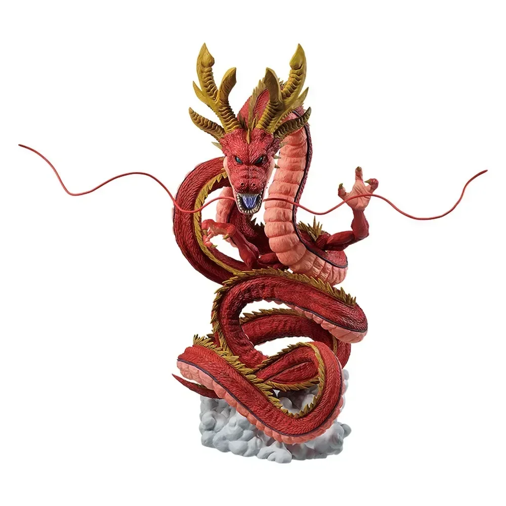 30cm Dragon Ball Z czerwona Shenron figurka Shinryu Ichiban Kuji superbohater Shenron figurka Pvc Model postaci Z Anime posąg ozdoby prezenty