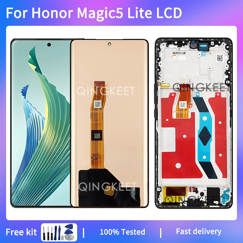 

ЖК-дисплей 6,67 дюйма для Honor Magic5 Lite RMO-NX3, дисплей для Honor Magic5 Lite RMO-NX3, с рамкой