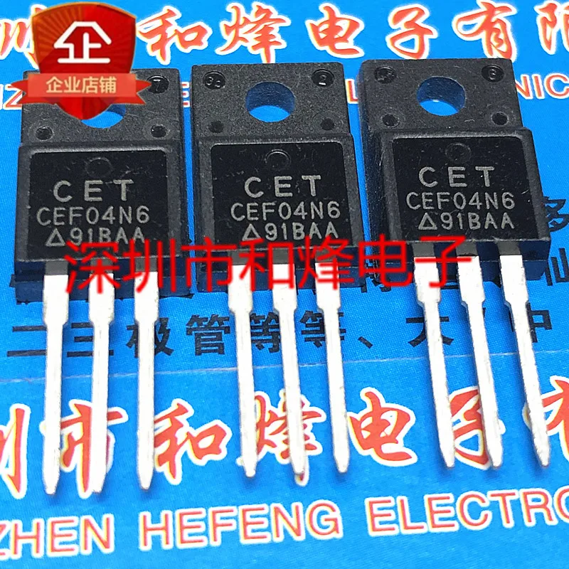 5PCS-10PCS CEF04N6 TO-220F 600V 215A New And Original On Stock