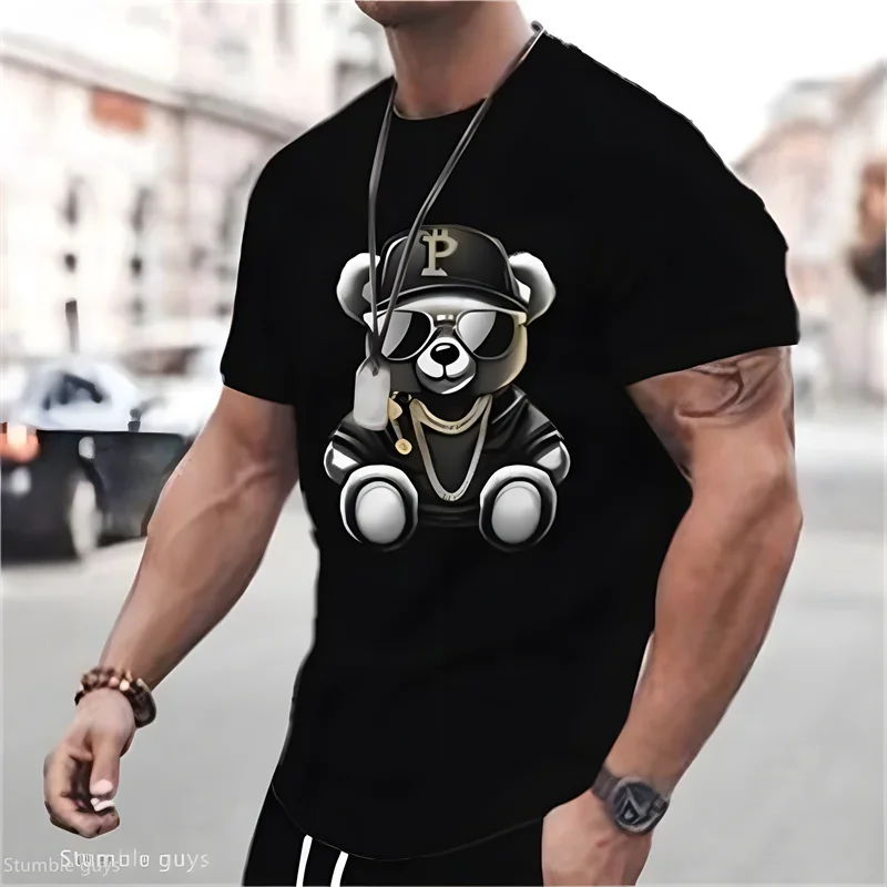 Bestseller Herren Sommer Übergrößen Anime T-Shirt Locker Sitzend Kurzarm Bequem Weich Übergroßes Sport-Trikot Modische Oberteile