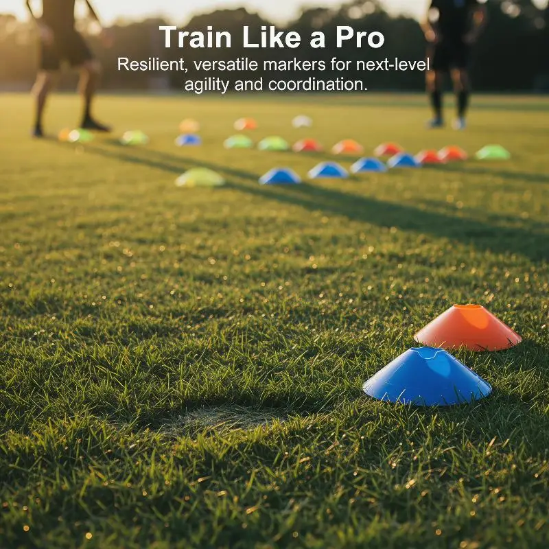 

Comprehensive 10Pcs Soccer Disc Cones Set for Effective Agility Boost and Skill Training