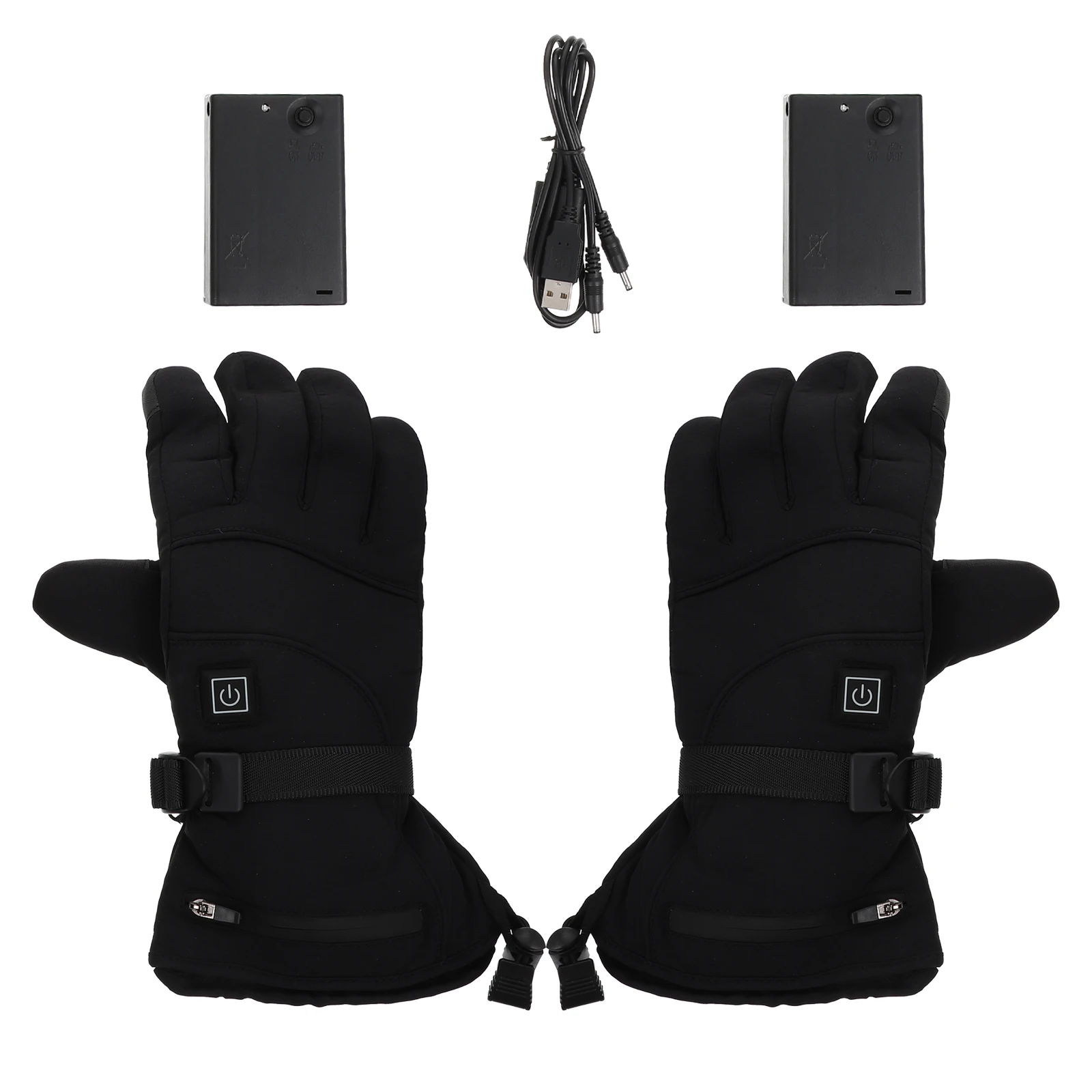 

1 Pair Touch Screen Thermal Gloves Winter Warm Keeping Windproof Motorcycle Gloves Heat Retention Durable Soft Breathable