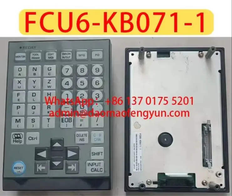 Original Genuine，FCU6-KB071-1 Used Gray Keypad CNC Keypad，FCU6 KB071 1，Fast shipping
