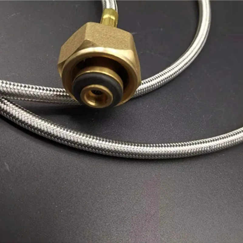 Liquefied Gas Outdoor Flat Stove Butane Propane Conversion Tube Connector Adapter Portable Camping Gas Pipeline Joint Outdoor