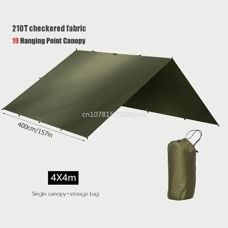 Outdoor trekking backpack tent tarpaulin shade Ultra-light garden canopy shade tarpaulin tent Waterproof camping UV protection