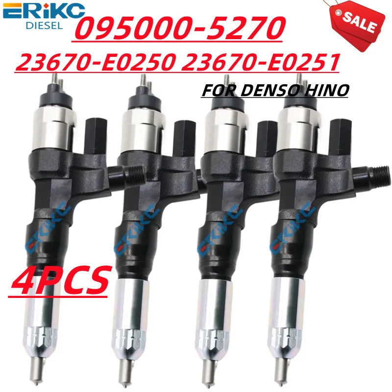 095000-5270 Fuel Injector Assembly 095000-5271 Common Rail Inyector 095000-5272 for DENSO Hino 500 J08E 23670-E0250 23670-E0251